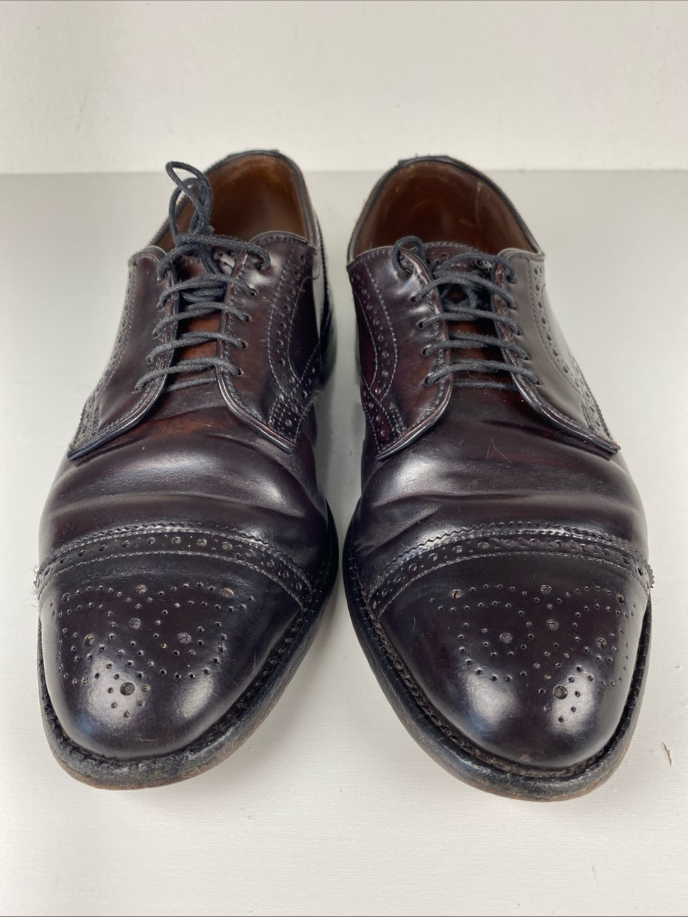 Allen Edmonds Sanford 5297 Shell Cordovan Burgundy‎ Cap Toe Men’s 9D Vintage 95